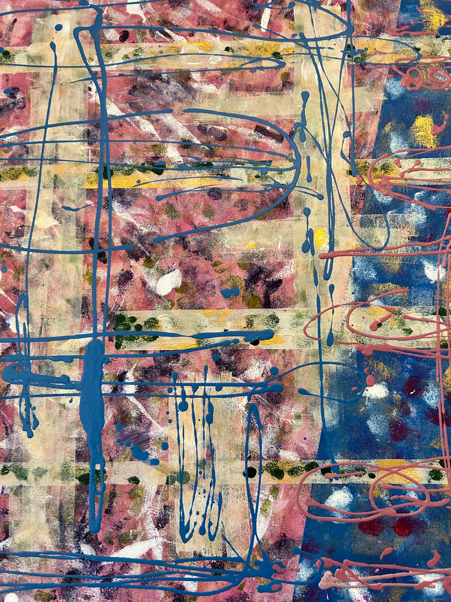Winter to Spring, a Pink and Blue Composition