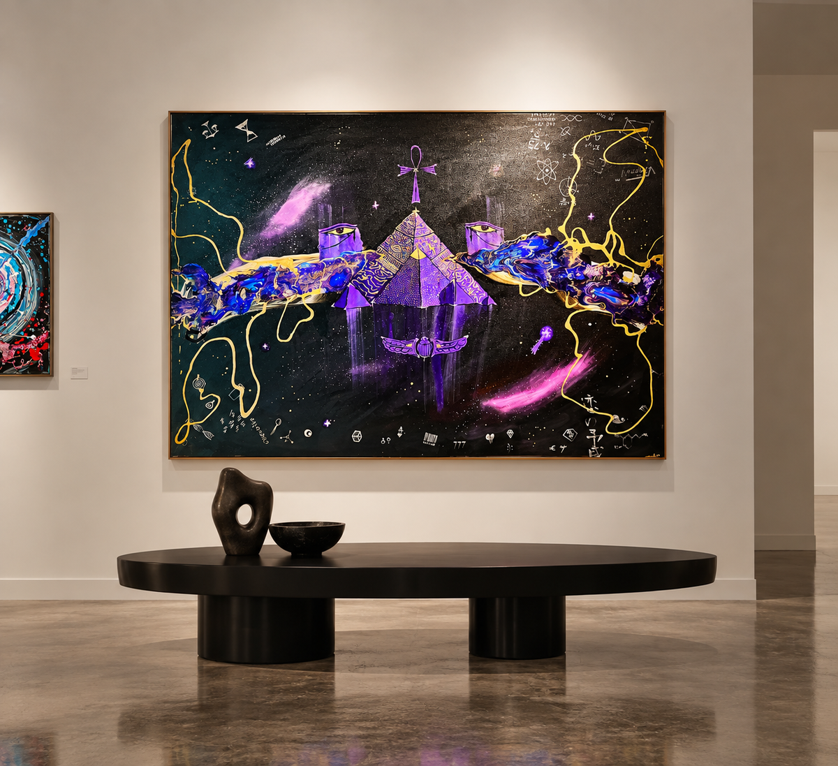 Mario Sanchez’ artwork ‘Will the starts Align’, abstract original wall art on canvas