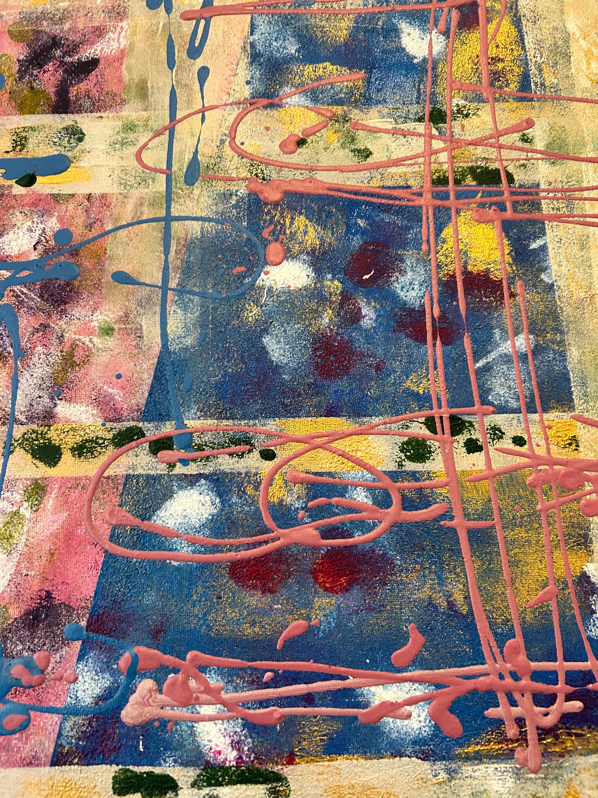 Yannick Weinberger’s artwork Winter to Spring, abstract original wall art on canvas